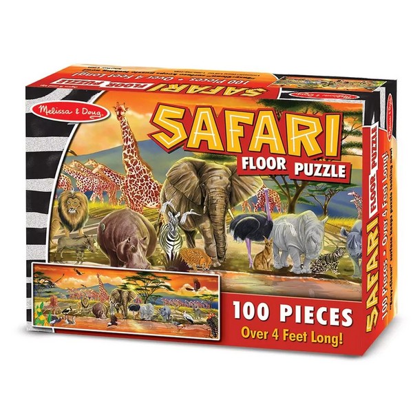 Продукт Melissa and Doug Safari - Пъзел за под 100 части  - 0 - BG Hlapeta